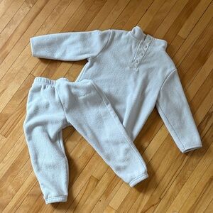 Cozy Cream Kids Fleece Set